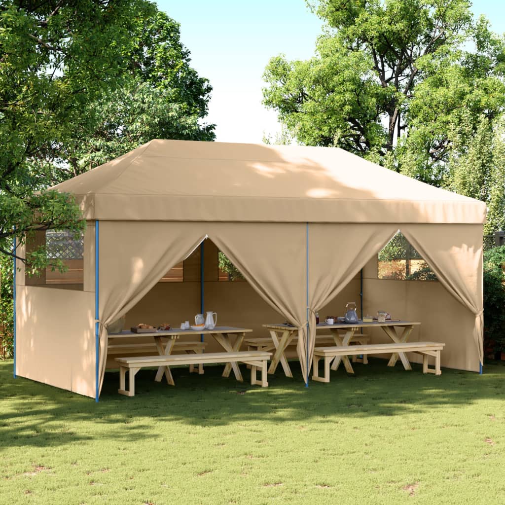Partytent Inklapbaar Pop-Up Beige