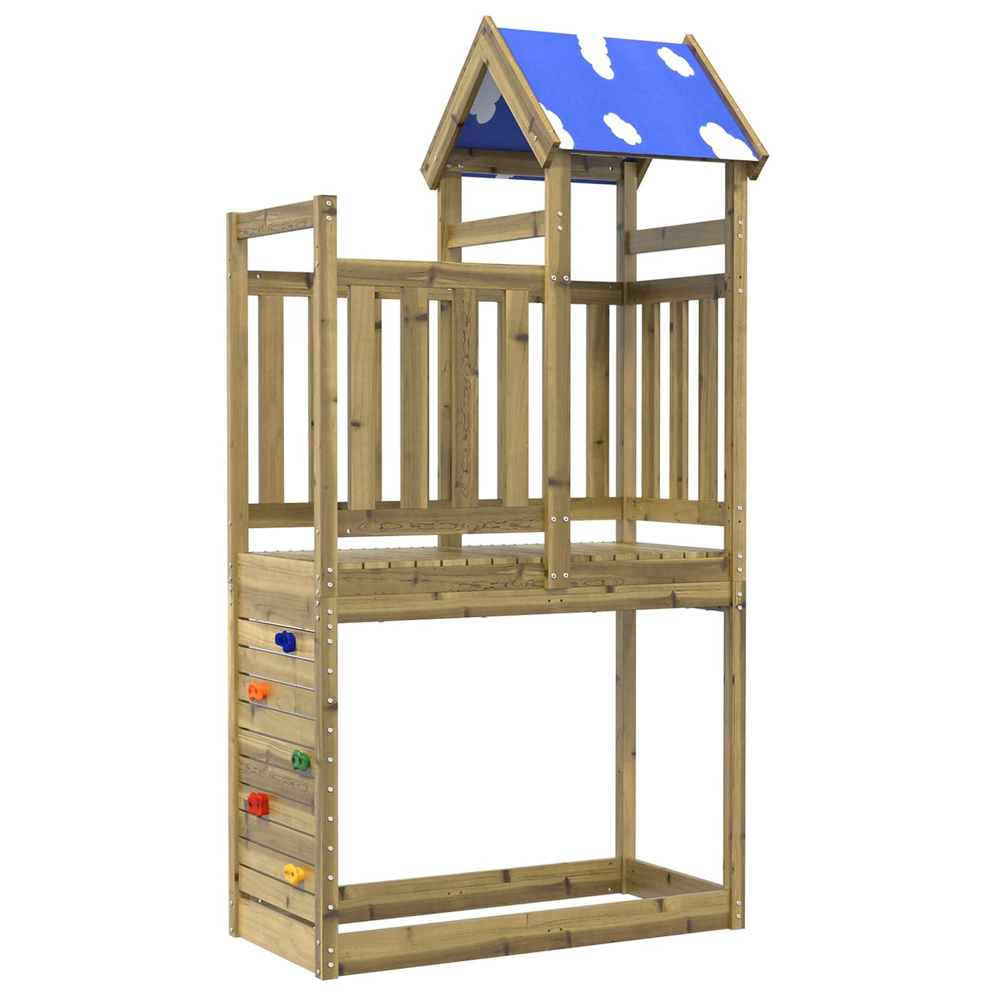 Speeltoren Bruin 110,5 X 52,5 X 215 Cm Massief Douglas Hout