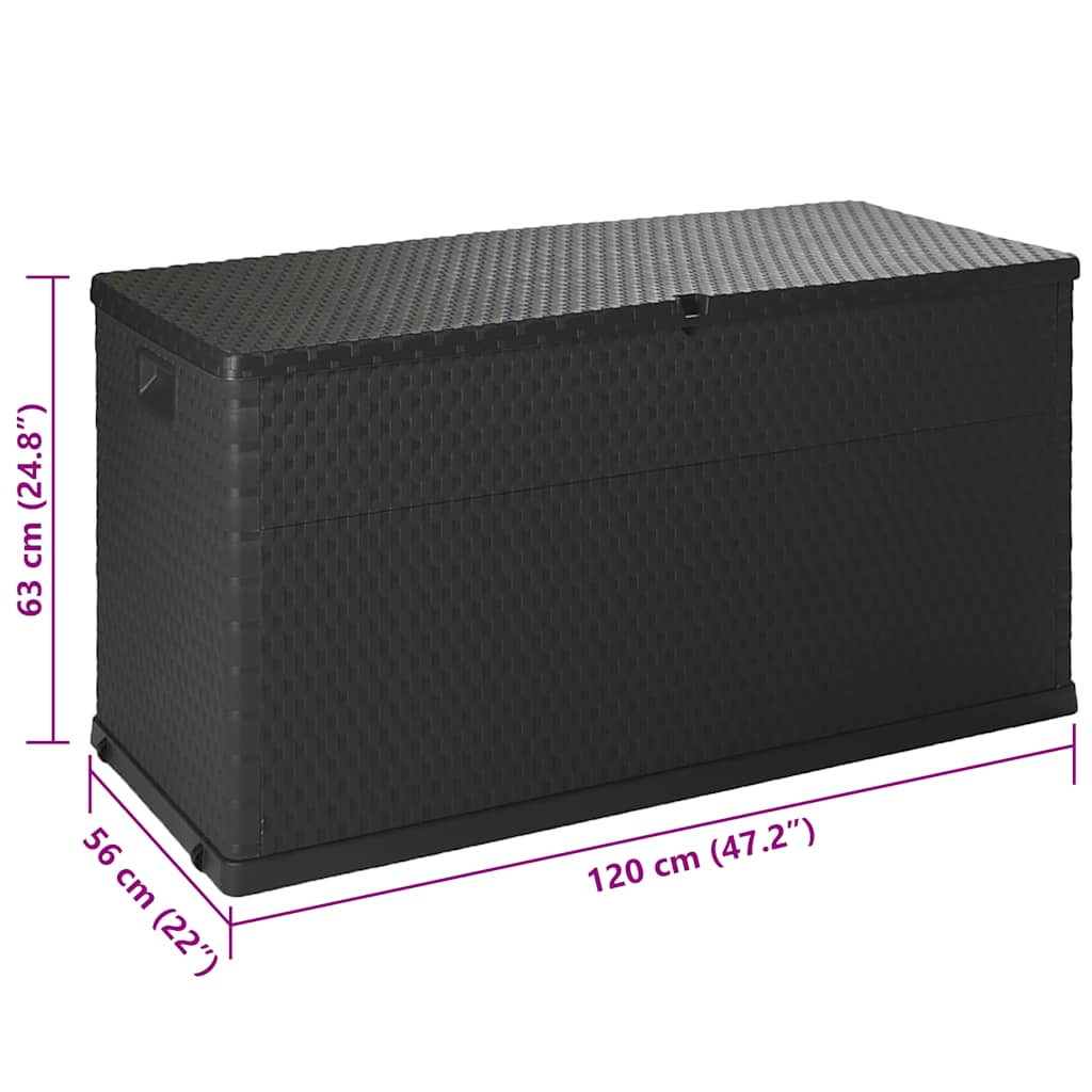 Tuinbox 120X56X63 Cm Polypropeen Rattan Kleurig