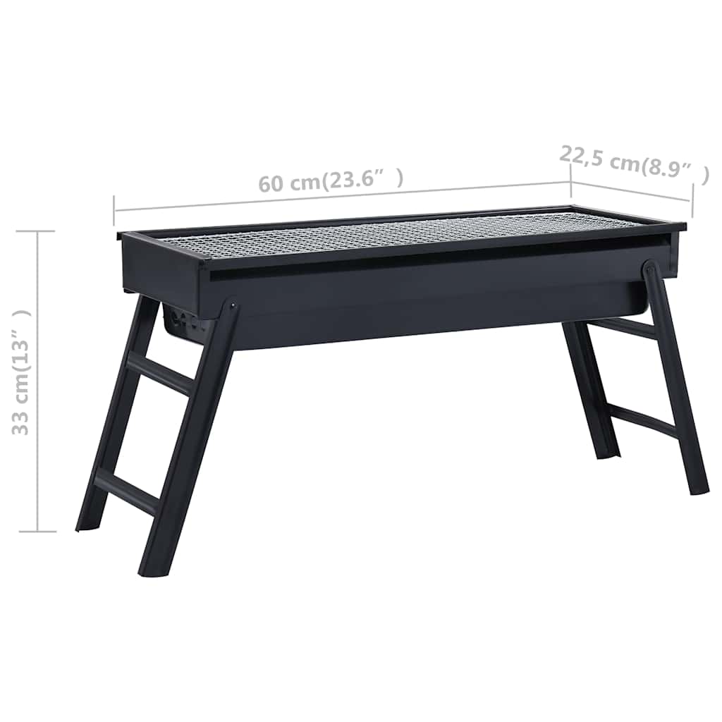 Campingbarbecue Draagbaar 60X22,5X33 Cm Roestvrij