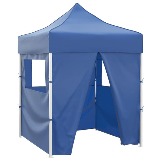 Partytent Inklapbaar 2X2 M Staal Blauw