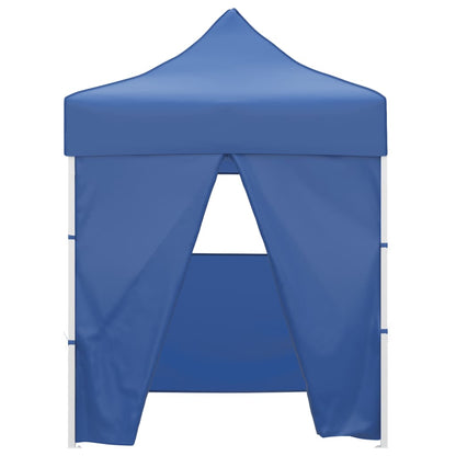 Partytent Inklapbaar 2X2 M Staal Blauw