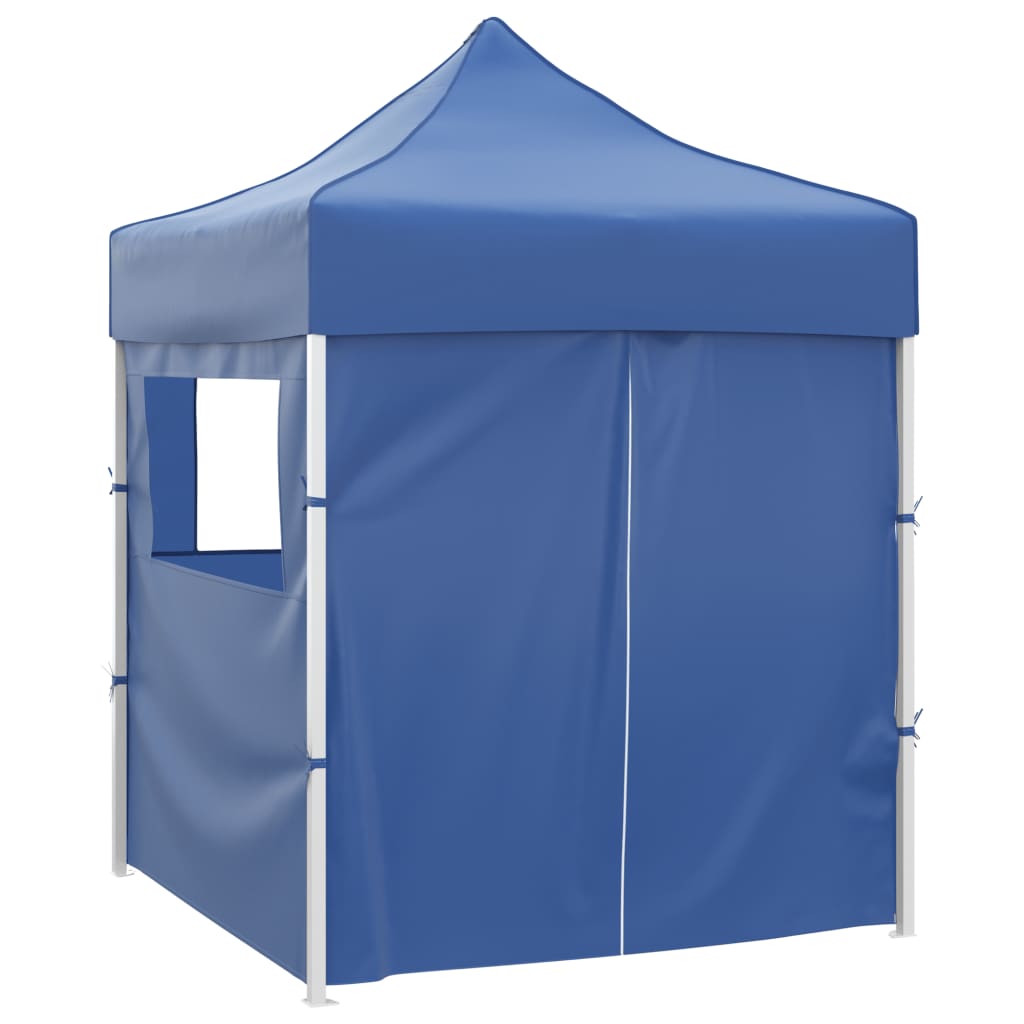Partytent Inklapbaar 2X2 M Staal Blauw