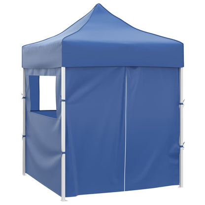 Partytent Inklapbaar 2X2 M Staal Blauw