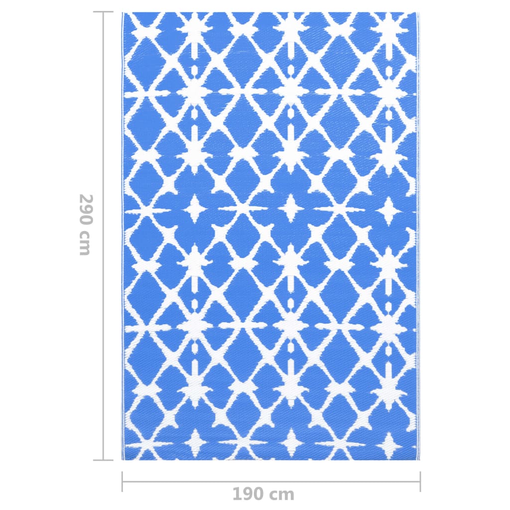 Buitenkleed Arakil Pp Blauw En Wit