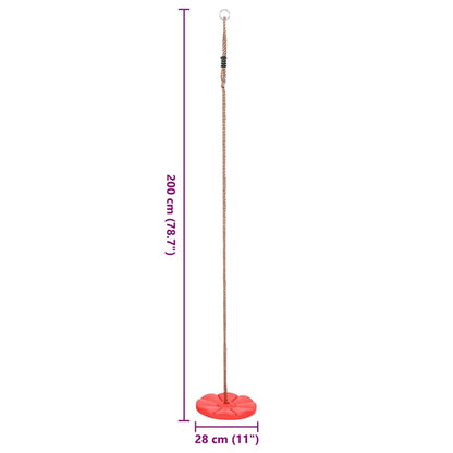 Schotelschommel 200 Cm Rood