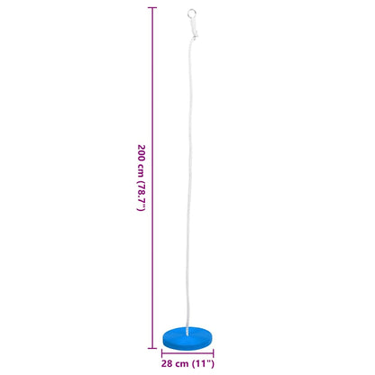 Schotelschommel 200Cm Blauw
