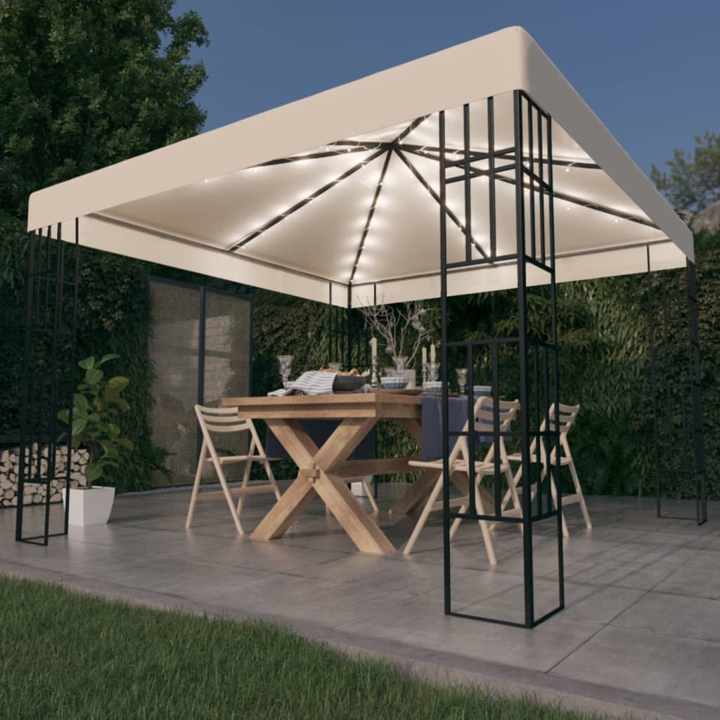 Prieel Met Led-Lichtslinger Kleurig