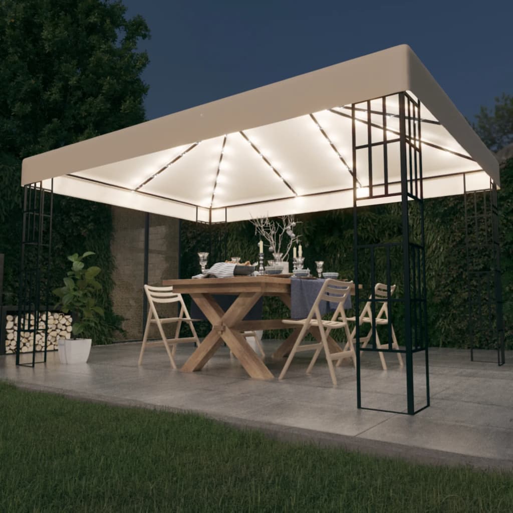 Prieel Met Led-Lichtslinger Kleurig