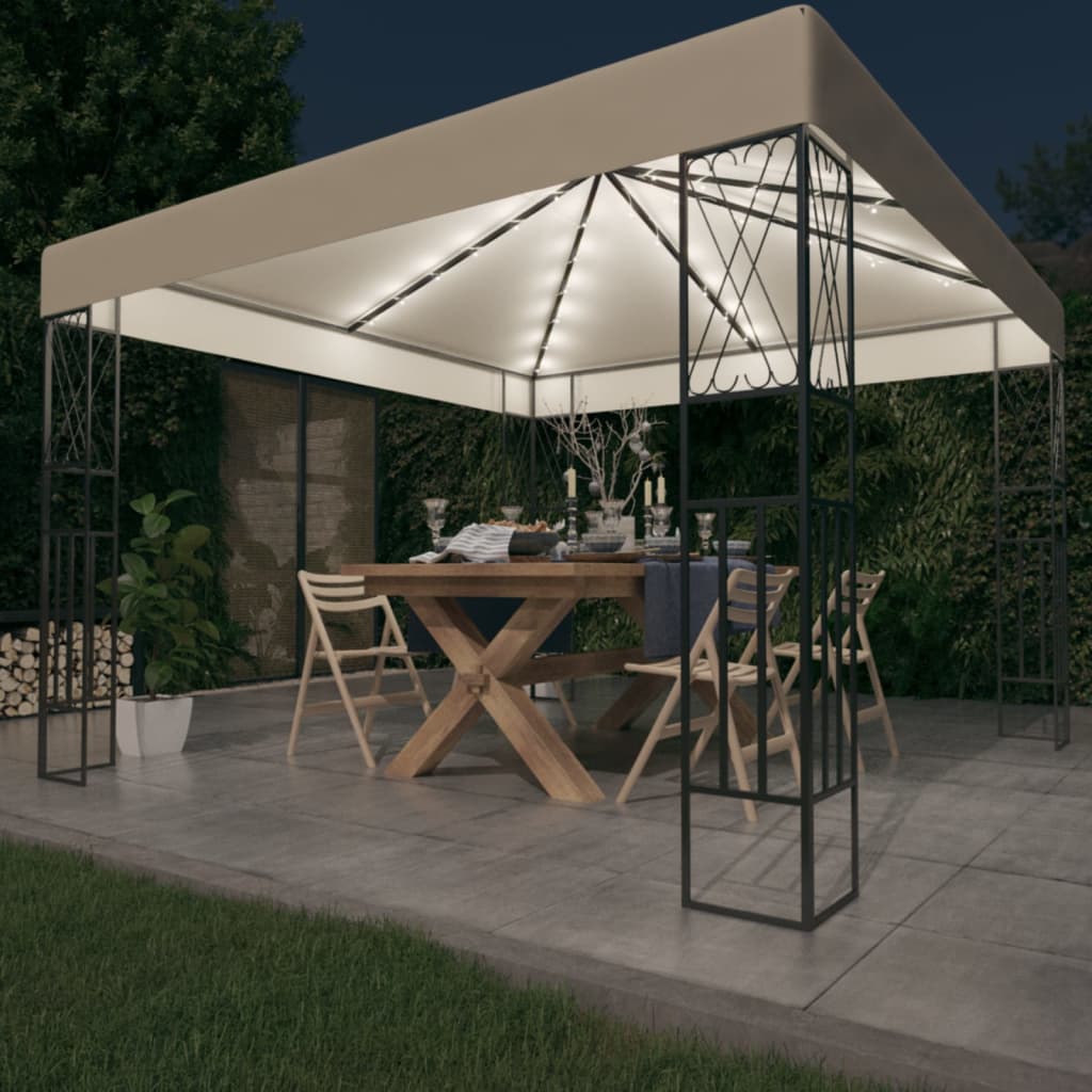 Prieel Met Led-Lichtslinger Stof