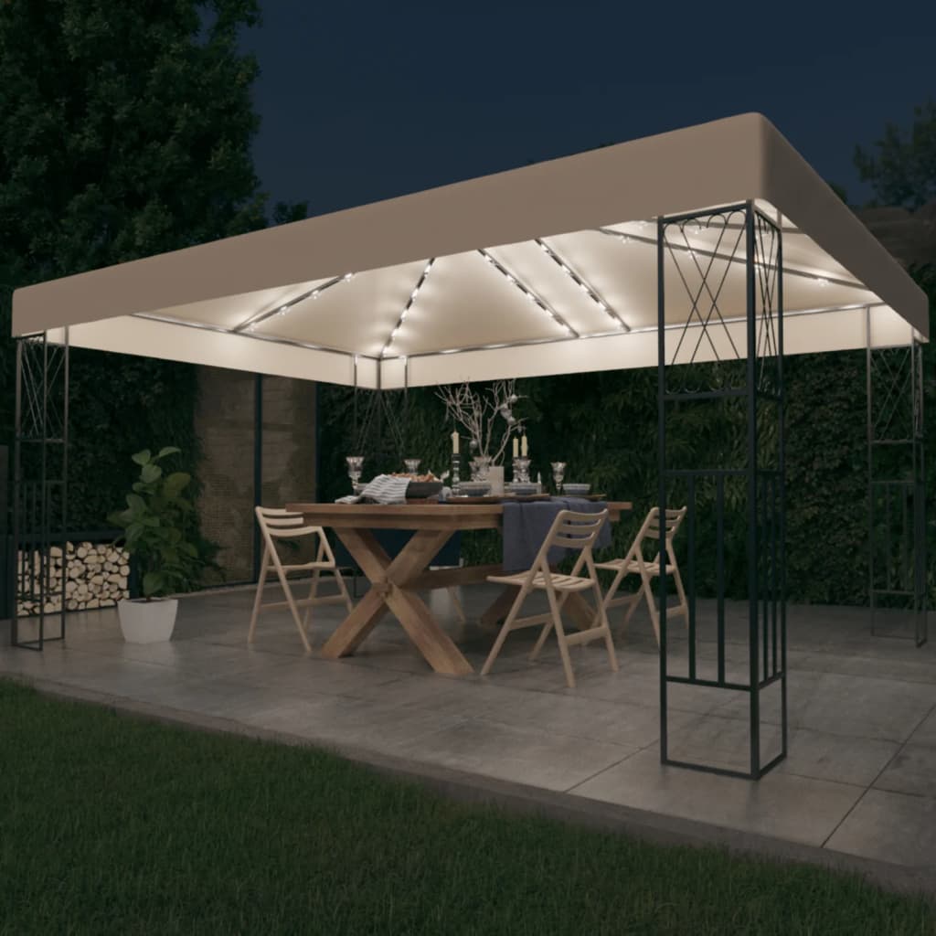 Prieel Met Led-Lichtslinger Stof