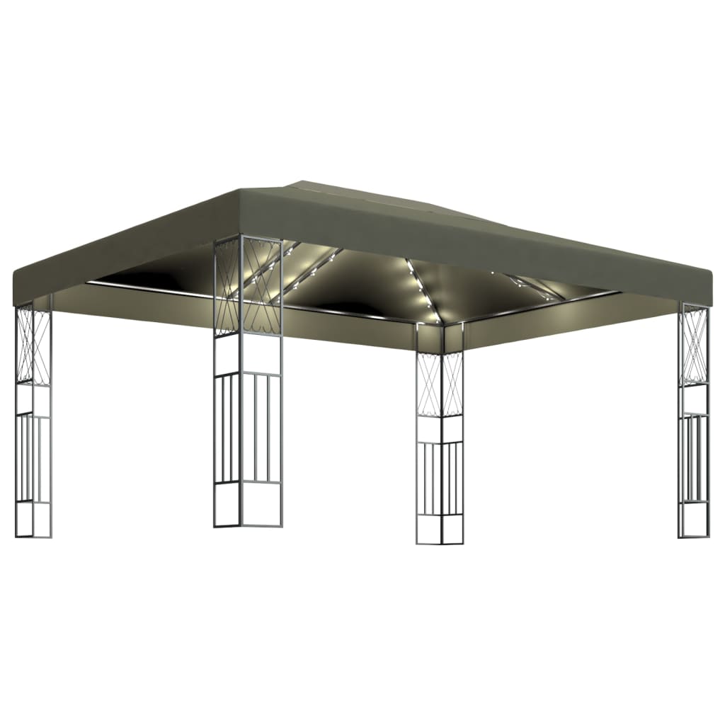 Prieel Met Led-Lichtslinger Stof