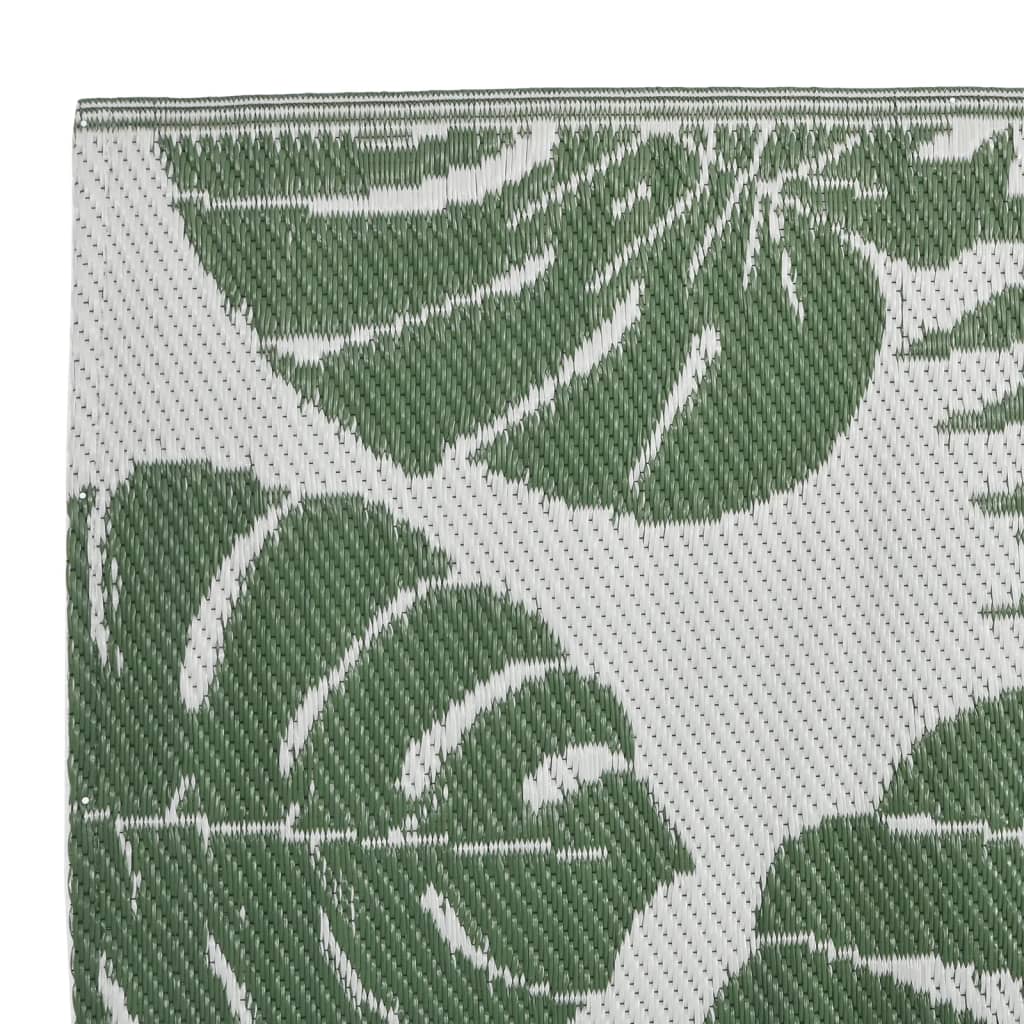 Buitenkleed Arakil 80X250 Cm Polypropeen Groen Groen Bladpatroon