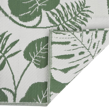 Buitenkleed Arakil 80X250 Cm Polypropeen Groen Groen Bladpatroon