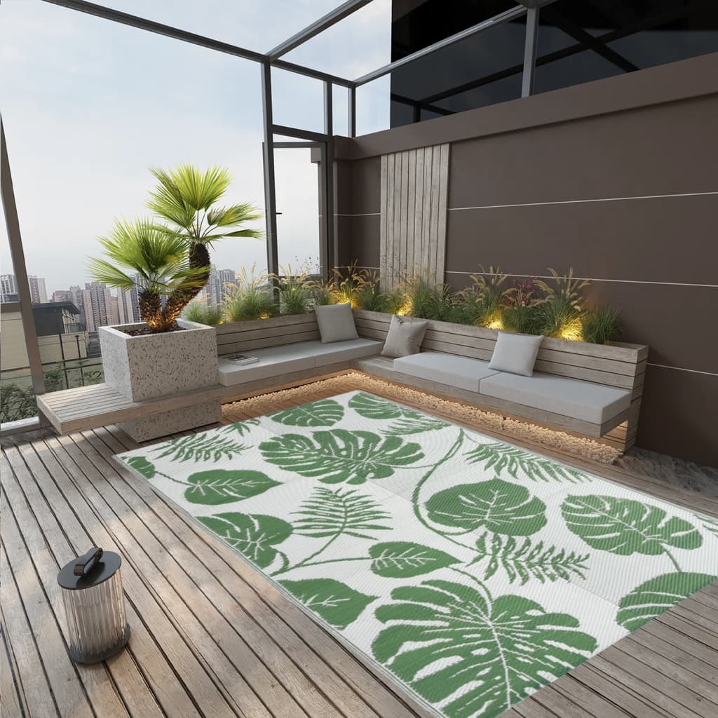 Buitenkleed Arakil Polypropeen Groen Groen Bladpatroon
