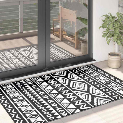 Buitenkleed Arakil Polypropeen Zwart Zwart Patroon