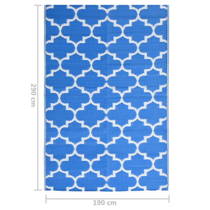Buitenkleed Arakil 190X290 Cm Polypropeen Blauw Blauw