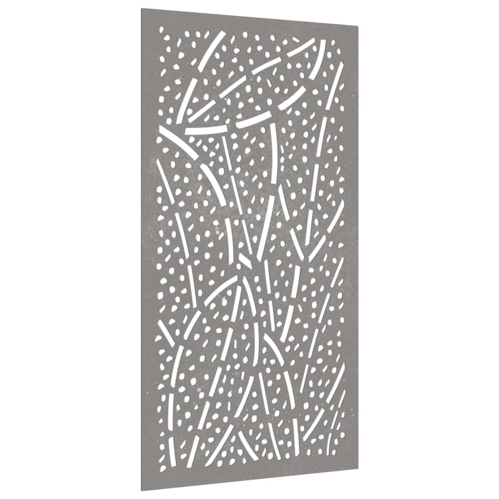 Wanddecoratie Tuin Bladontwerp 105X55 Cm Cortenstaal