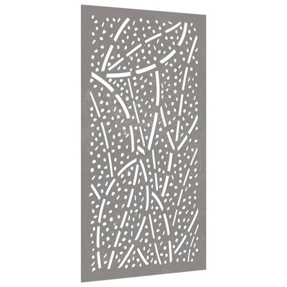 Wanddecoratie Tuin Bladontwerp 105X55 Cm Cortenstaal