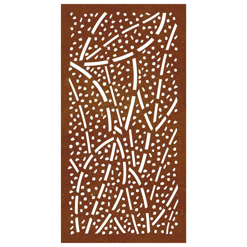 Wanddecoratie Tuin Bladontwerp 105X55 Cm Cortenstaal