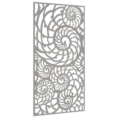 Wanddecoratie Tuin Schelpenontwerp 105X55 Cm Cortenstaal