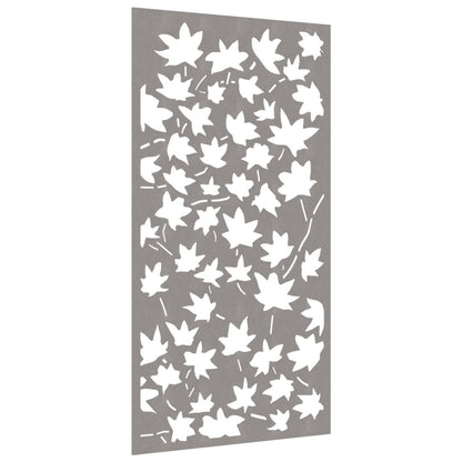 Wanddecoratie Tuin Esdoornbladontwerp 105X55 Cm Cortenstaal