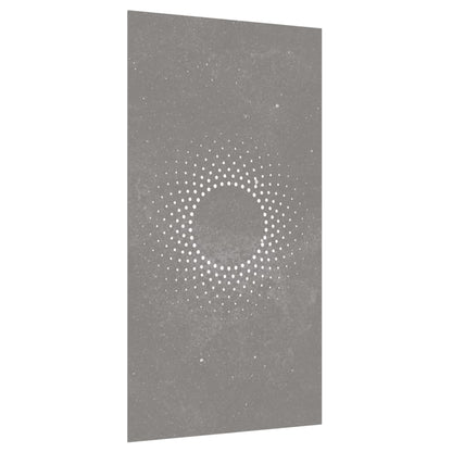 Wanddecoratie Tuin Zonontwerp 105X55 Cm Cortenstaal
