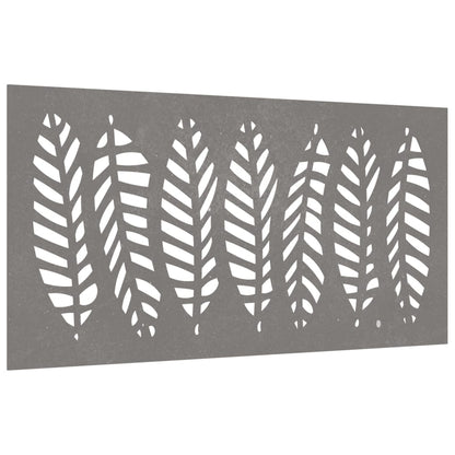 Wanddecoratie Tuin Bladontwerp 105X55 Cm Cortenstaal