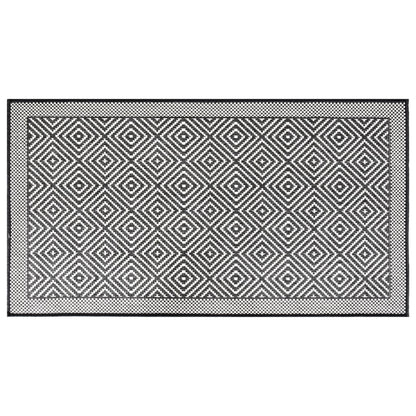 Buitenkleed Omkeerbaar 80X150 Cm Grijs En Wit
