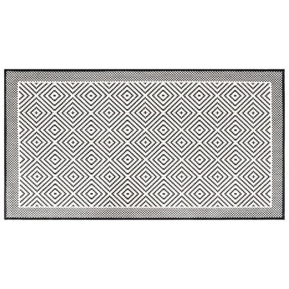 Buitenkleed Omkeerbaar 80X150 Cm Grijs En Wit