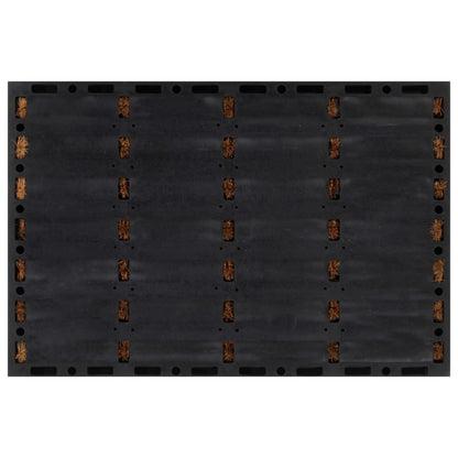 Deurmat Rechthoekig 40X60 Cm Rubber En Kokosvezel