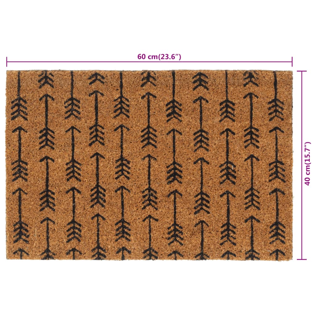 Deurmat Getufte Kokosvezel Naturel