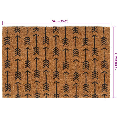 Deurmat Getufte Kokosvezel Naturel
