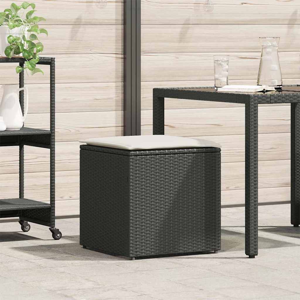 Kussenbox Met Opslag 50 X 50 X 50 Cm Poly Rattan