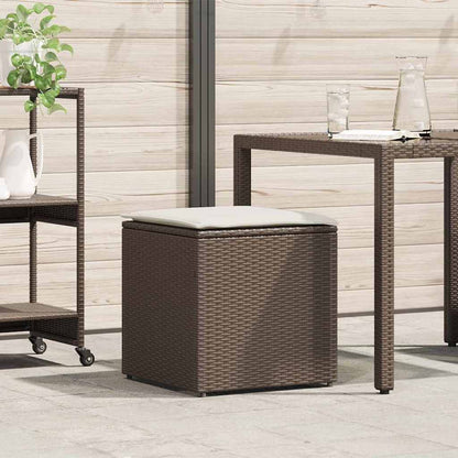 Kussenbox Met Opslag 50 X 50 X 50 Cm Poly Rattan