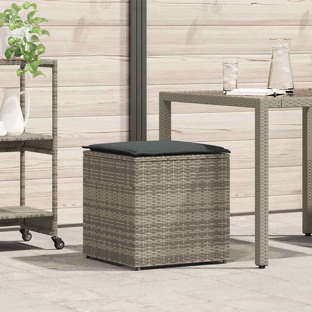 Kussenbox Met Opslag 50 X 50 X 50 Cm Poly Rattan