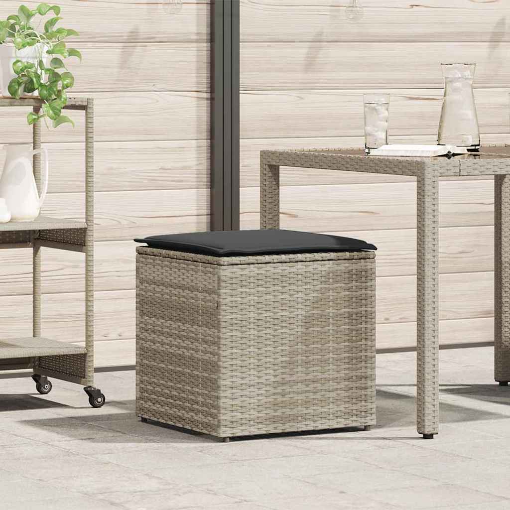 Kussenbox Met Opslag 50 X 50 X 50 Cm Poly Rattan