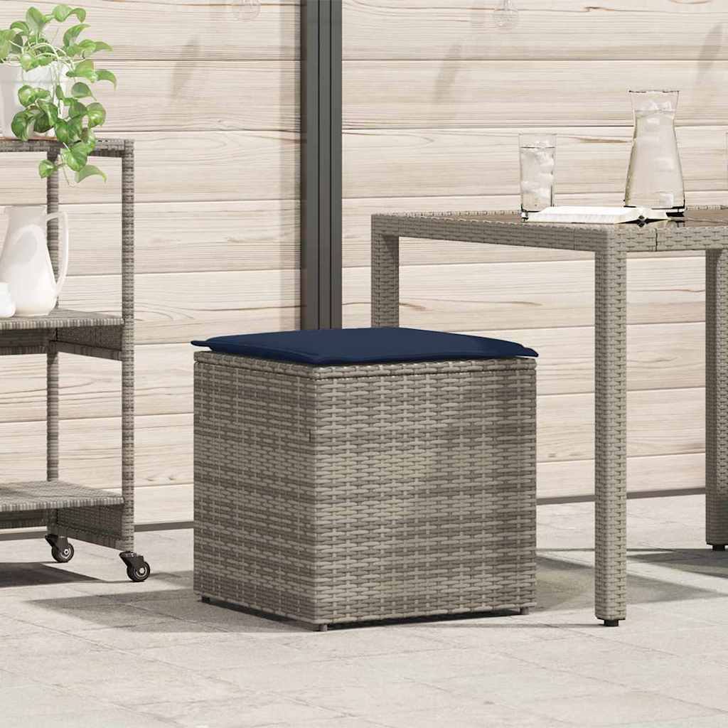 Kussenbox Met Opslag 50 X 50 X 50 Cm Poly Rattan