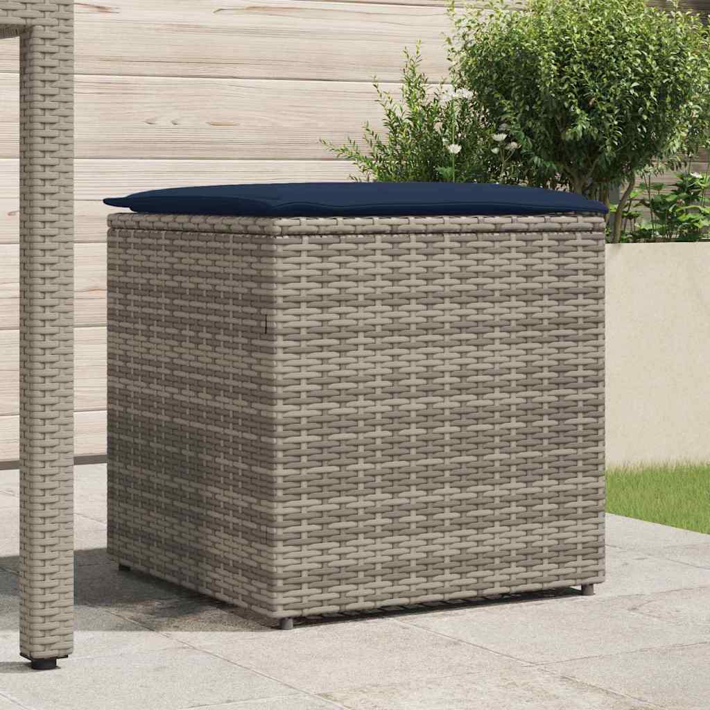 Kussenbox Met Opslag 50 X 50 X 50 Cm Poly Rattan