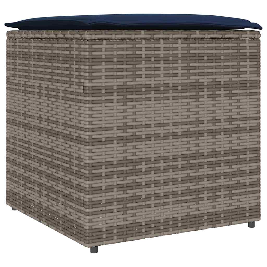 Kussenbox Met Opslag 50 X 50 X 50 Cm Poly Rattan