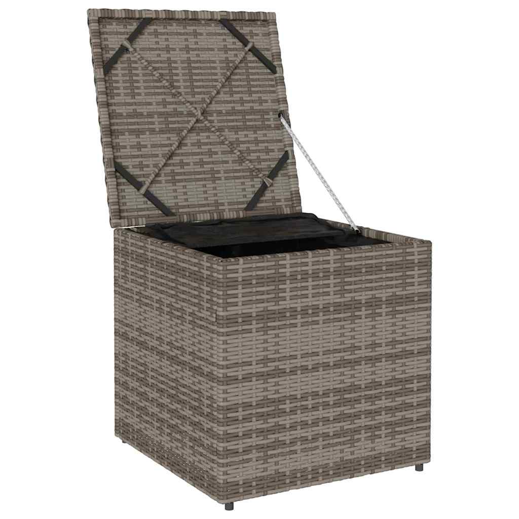 Kussenbox Met Opslag 50 X 50 X 50 Cm Poly Rattan