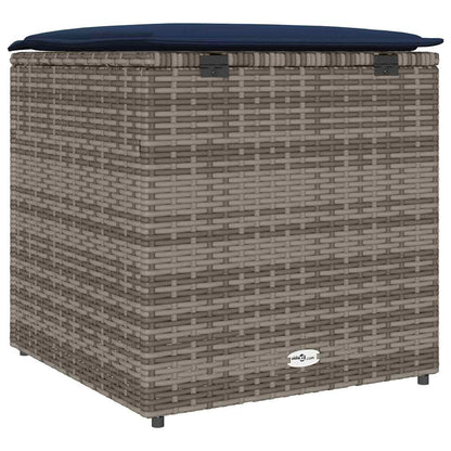 Kussenbox Met Opslag 50 X 50 X 50 Cm Poly Rattan