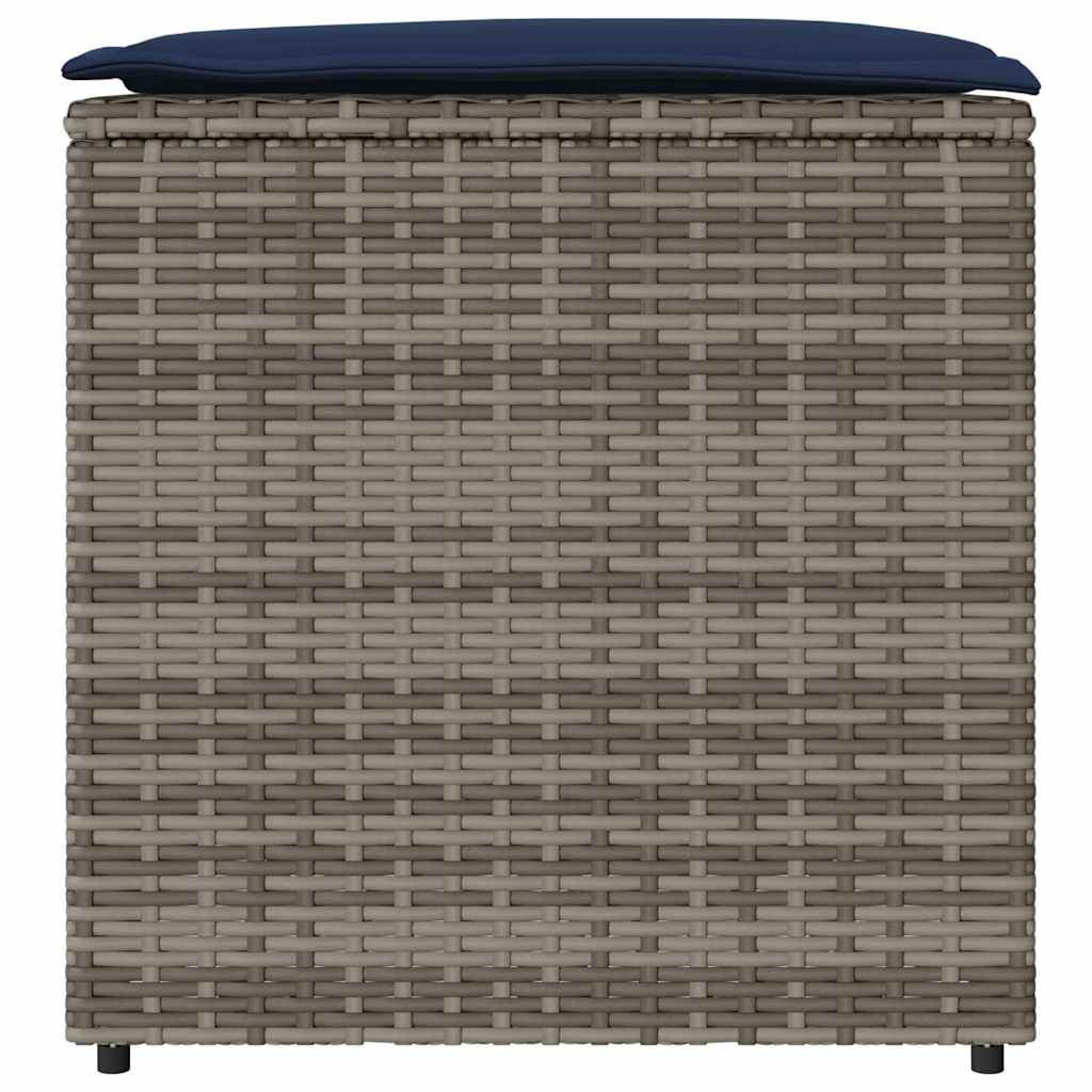 Kussenbox Met Opslag 50 X 50 X 50 Cm Poly Rattan