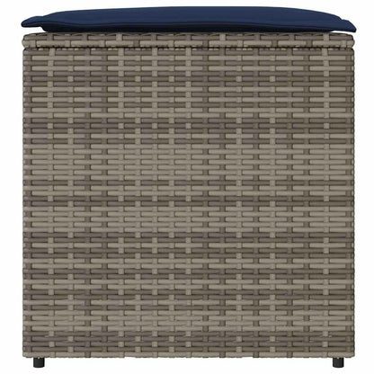 Kussenbox Met Opslag 50 X 50 X 50 Cm Poly Rattan