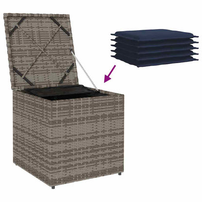 Kussenbox Met Opslag 50 X 50 X 50 Cm Poly Rattan