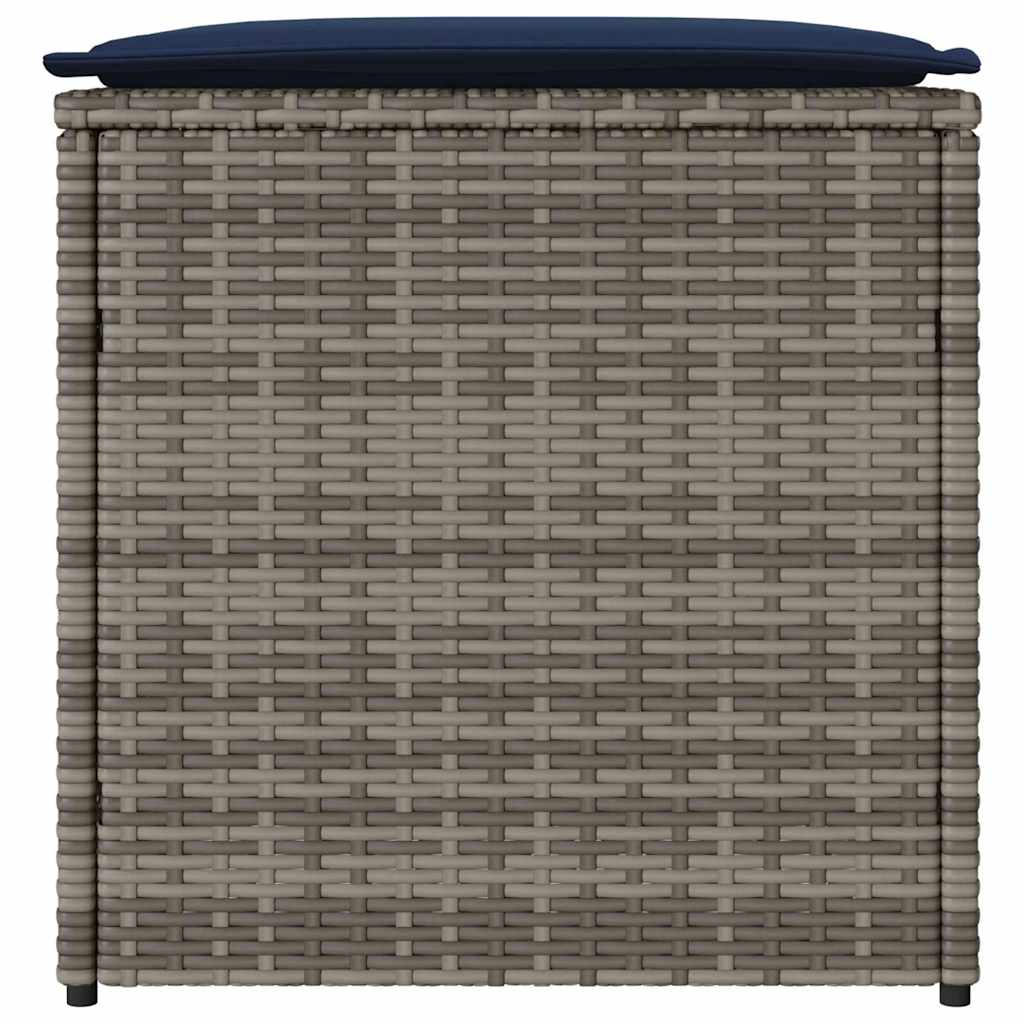 Kussenbox Met Opslag 50 X 50 X 50 Cm Poly Rattan
