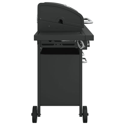Gasbarbecue Met Gepoedercoat Staal Zwart