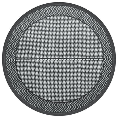 Buitenkleed Arakil Ø120 Cm Pp Zwart En Grijs