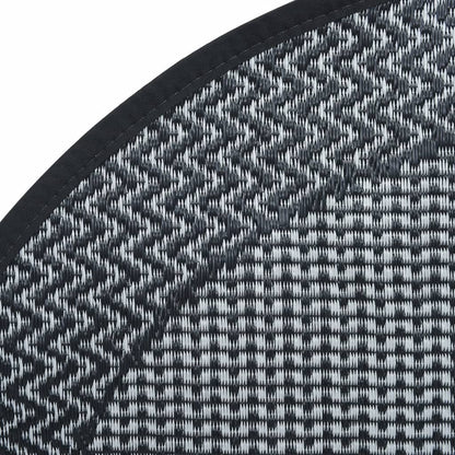 Buitenkleed Arakil Ø120 Cm Pp Zwart En Grijs