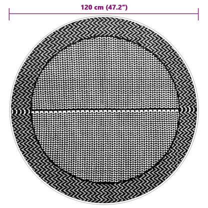 Buitenkleed Arakil Ø120 Cm Pp Zwart En Grijs